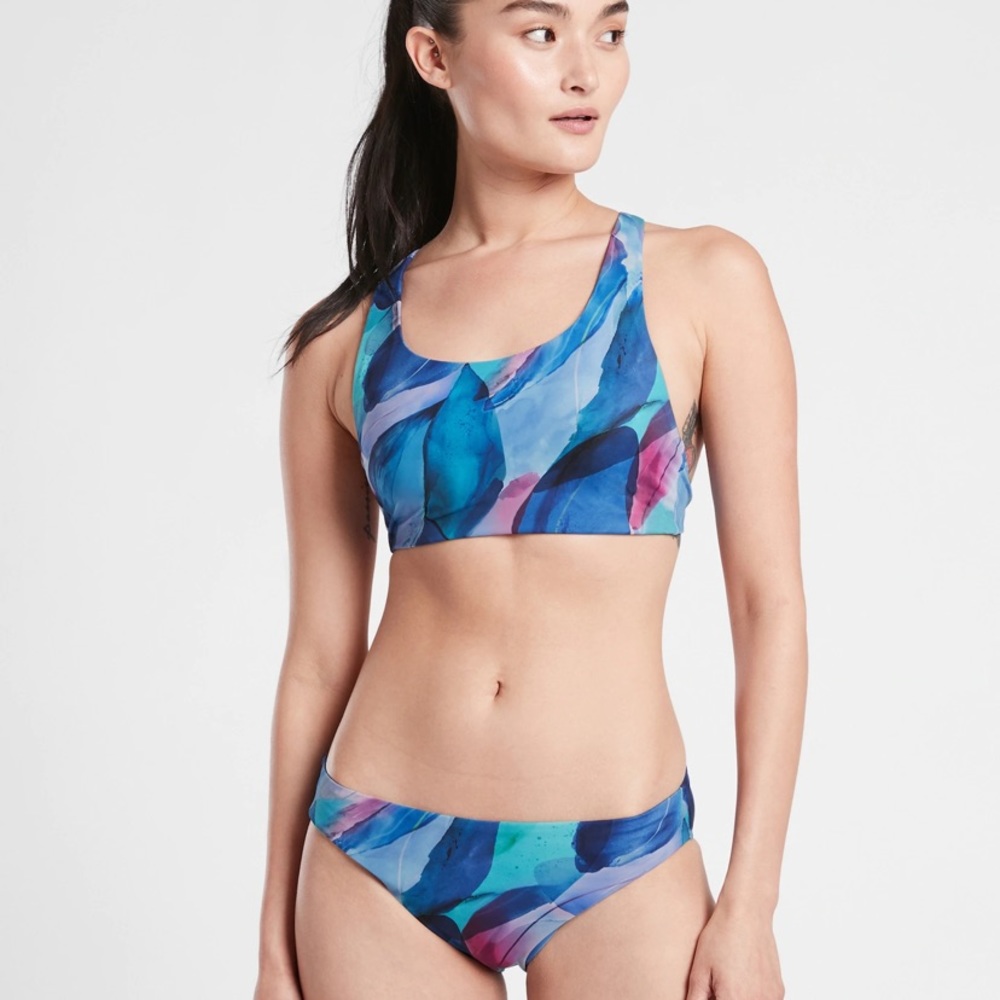 Athleta Blue and Purple Bikini
